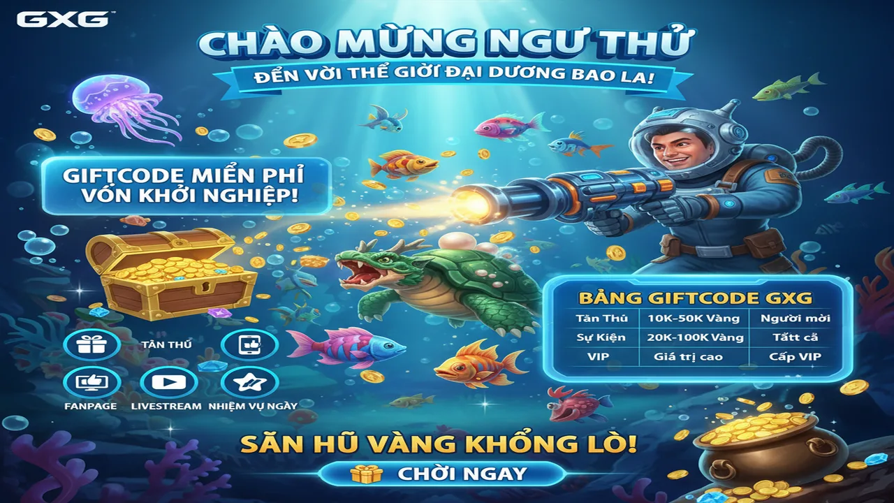 Nhận Giftcode Bắn Cá GXG
