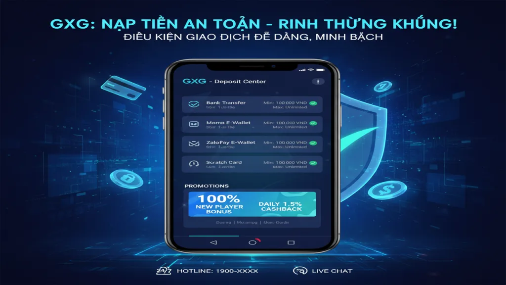 Điều kiện nạp tiền GXG