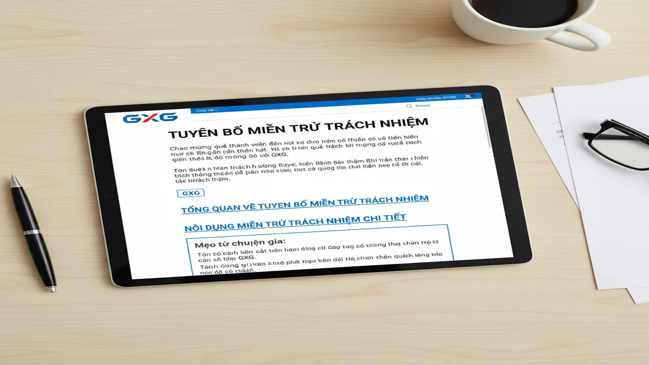 Miễn Trừ Trách Nhiệm GXG