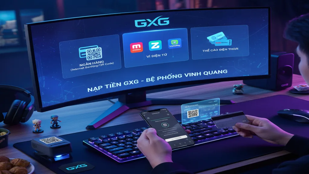 Nạp tiền (Ngân Hàng, Ví Điện Tử, Thẻ Điện Thoại) GXG