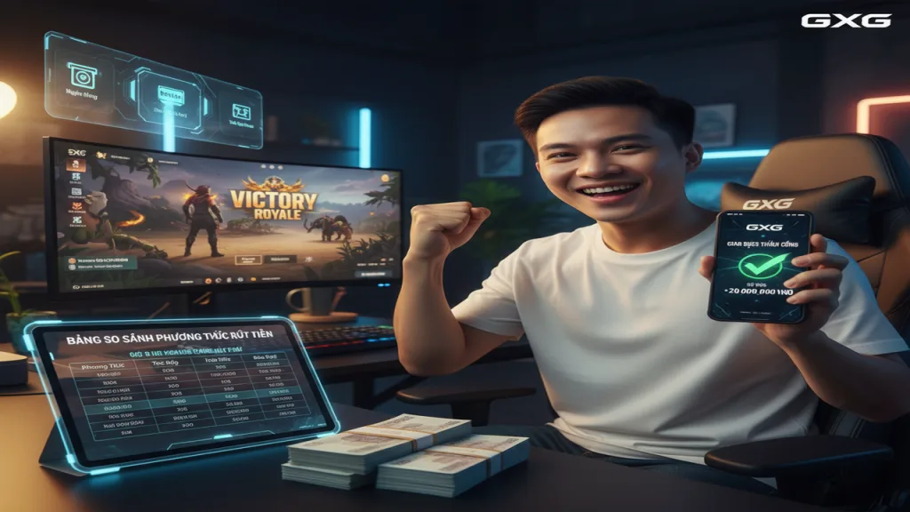 Rút tiền (Ngân Hàng, Ví Điện Tử, Thẻ Điện Thoại) GXG