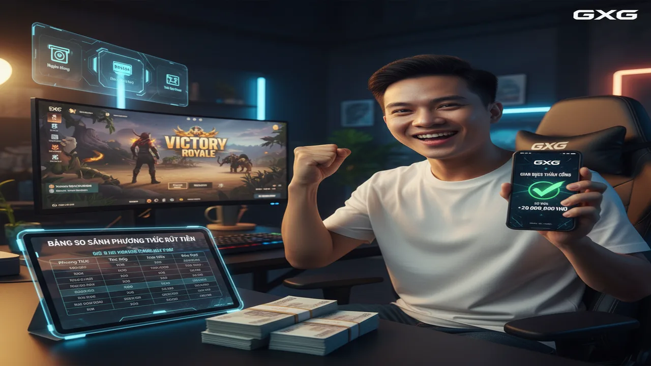 Rút tiền (Ngân Hàng, Ví Điện Tử, Thẻ Điện Thoại) GXG
